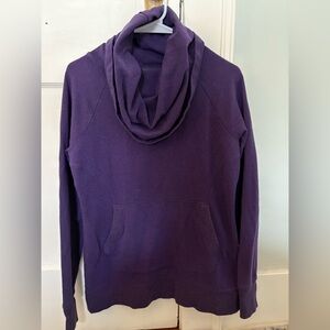 Cozy Purple Cowl Neck Sweater